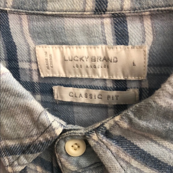 Lucky Brand Blue Casual Button Down Shirt - Picture 2 of 5